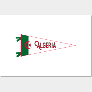 Algeria Flag Pennant Posters and Art